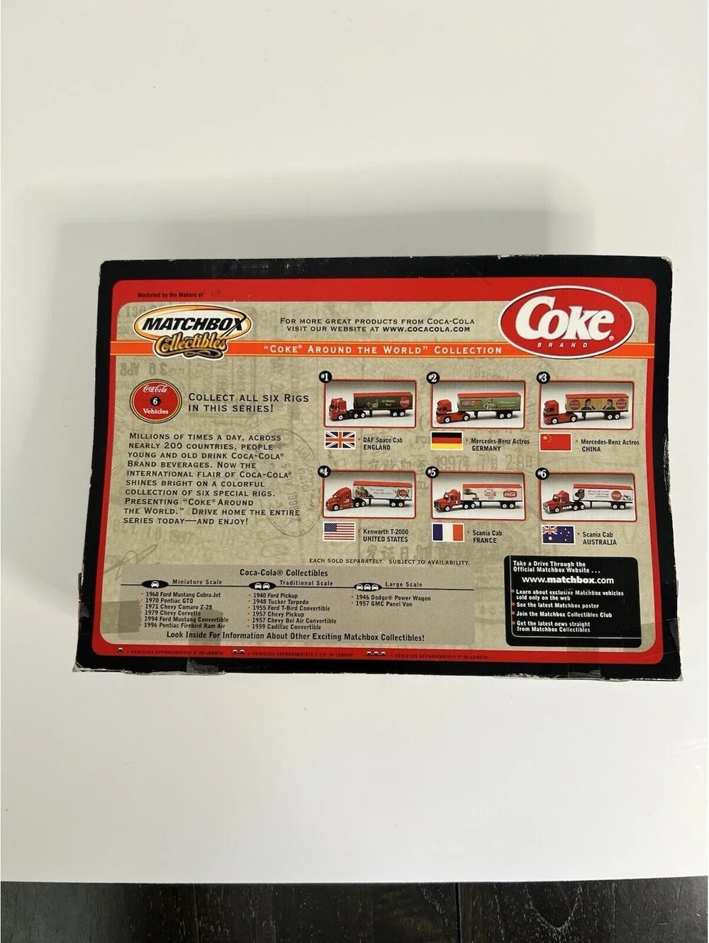 Vtg Matchbox Coca Cola, Coke Around the World, Germany Mercedes Semi Truck
